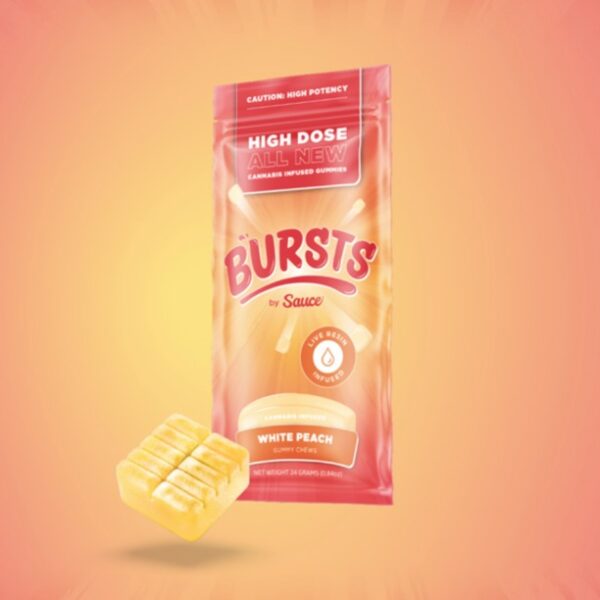 BURSTS Gummies White Peach